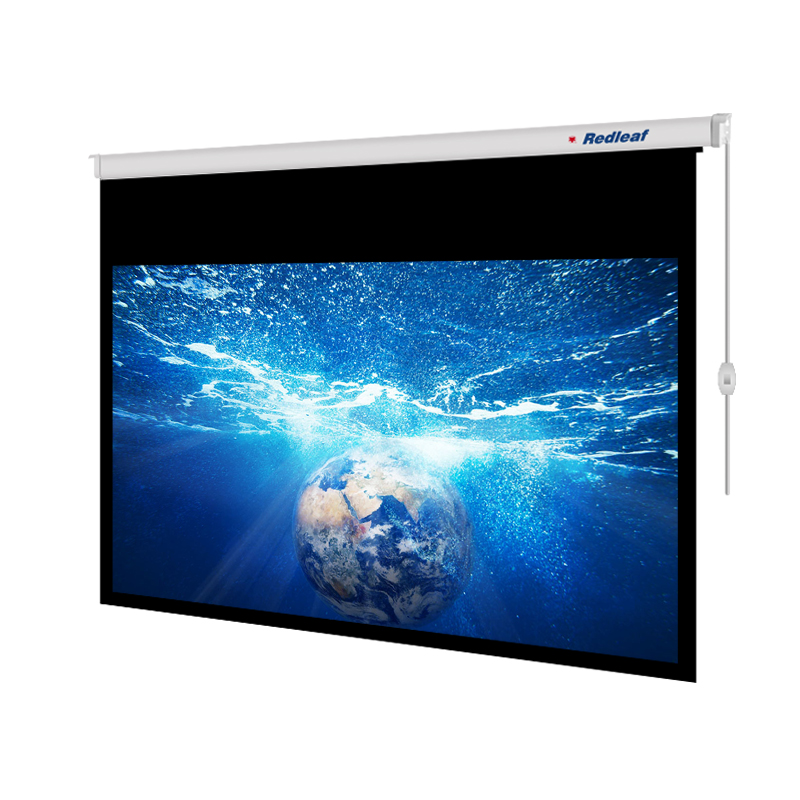 红叶180寸电动幕布/白塑/16:9