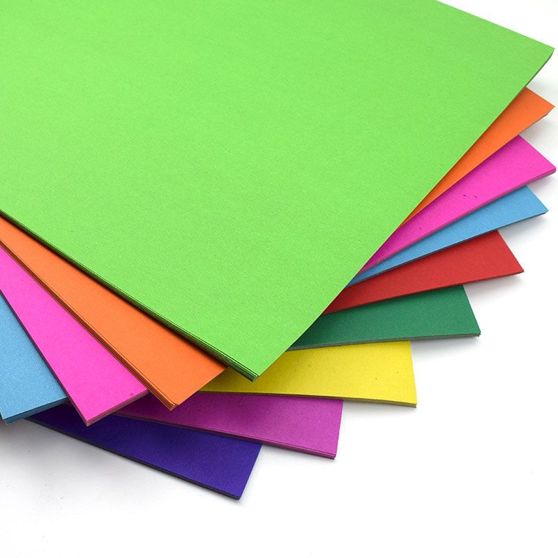手工8开绘画卡纸卡纸儿童4k彩色硬卡纸美术diy制作材料幼儿园手工|4开
