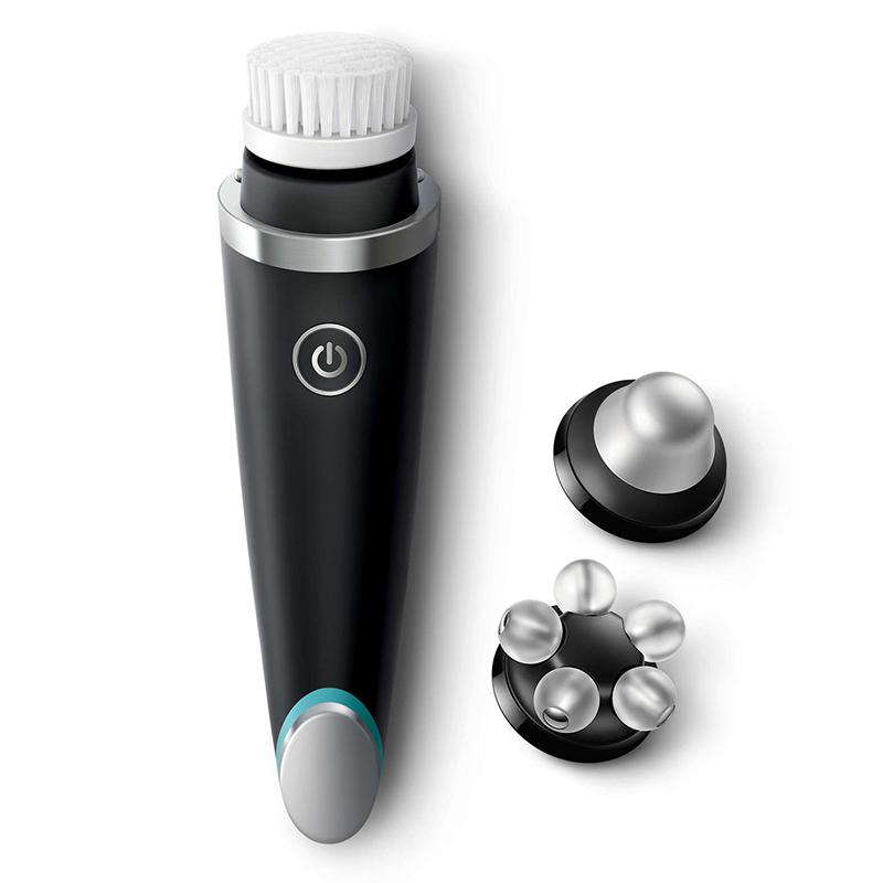 飞利浦(Philips)男士多功能面部护理仪MS5085 内置电池充电式洁面仪美容器 深层清洁持久控油 多款配件提拉按摩