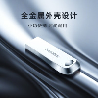 闪迪(SanDisk) 128GB USB3.2 U盘CZ74 读速400MB/s 全金属高品质u盘 安全加密学习办公