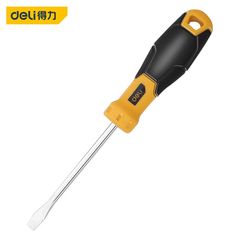 得力(deli) DL6351501一字鱼雷柄螺丝批5x150mm 5把/组 单位:组