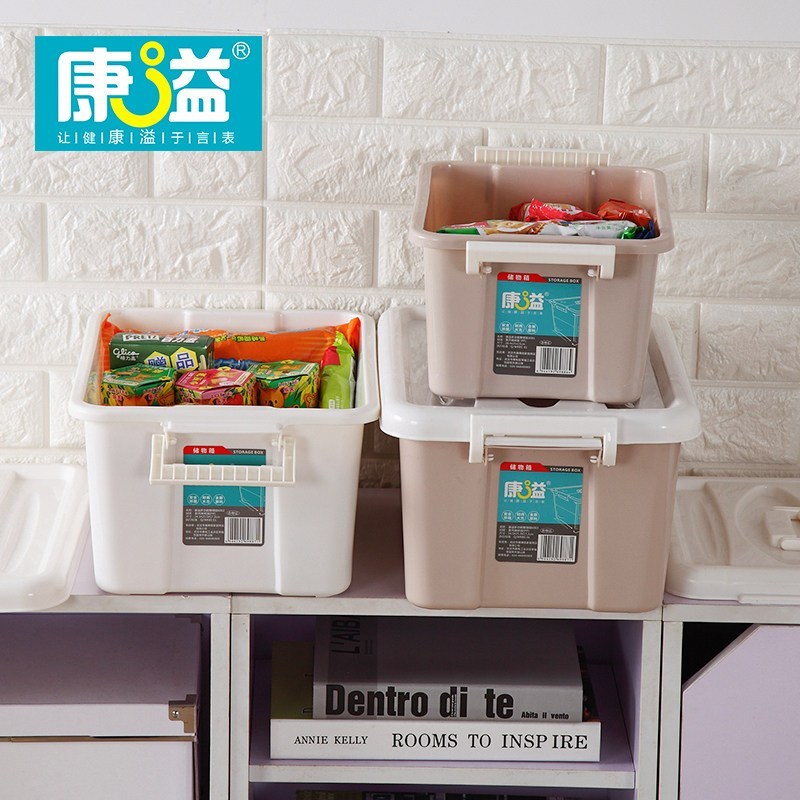 康溢手提收纳箱13L*2件 白色