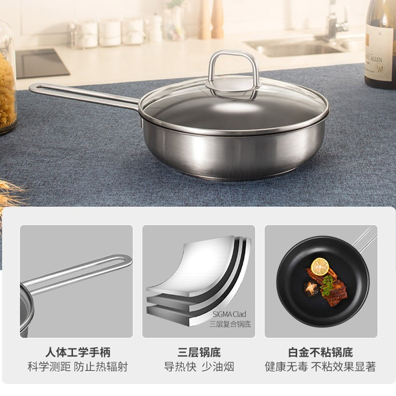双立人(ZWILLING)锅具套装 炒锅大套装 不粘煎锅 蒸锅 汤锅