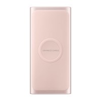 三星(SAMSUNG)10000毫安原装充电宝移动电源 (15W无线快充粉色) 便携轻薄移动电源含Type-c线