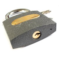 三环铁挂锁大号 63mm 366 带三把钥匙
