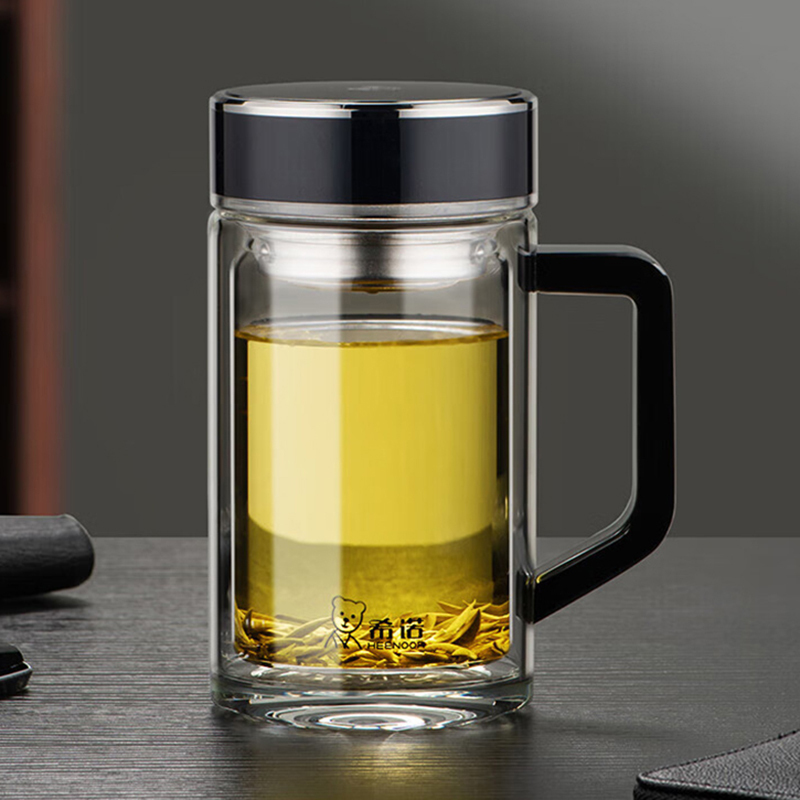 希诺玻璃杯450ml户外便携密封防漏XN-6723高清大图