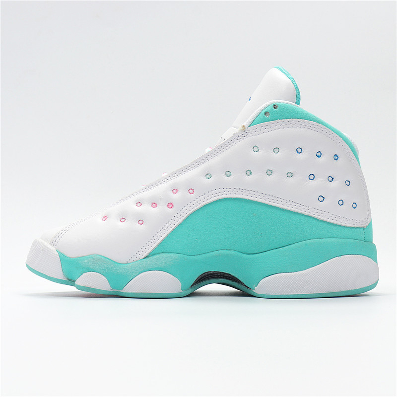 jordan13aj13白绿极光绿女子运动休闲篮球跑鞋439358100视频