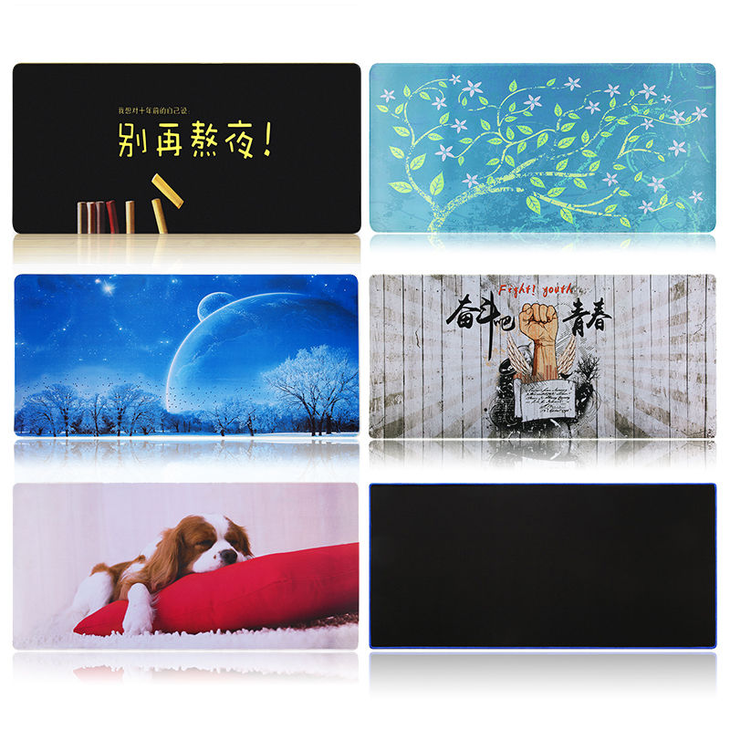 游戏鼠标垫超大号加厚锁边定制可爱卡通电脑定做鼠标垫男办公桌垫高清大图