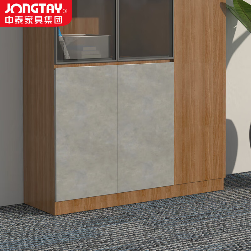 中泰(jongtay)J-JZ20 办公柜子木质书柜员工柜书架办公文件柜收纳柜储物柜三门1.2米高清大图