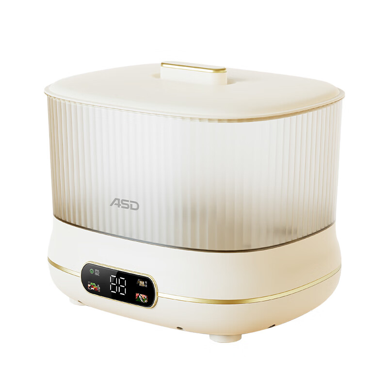 ASD爱仕达臭氧杀菌10L大容量内置可拆卸提篮果蔬清理机 AE-C006E901高清大图