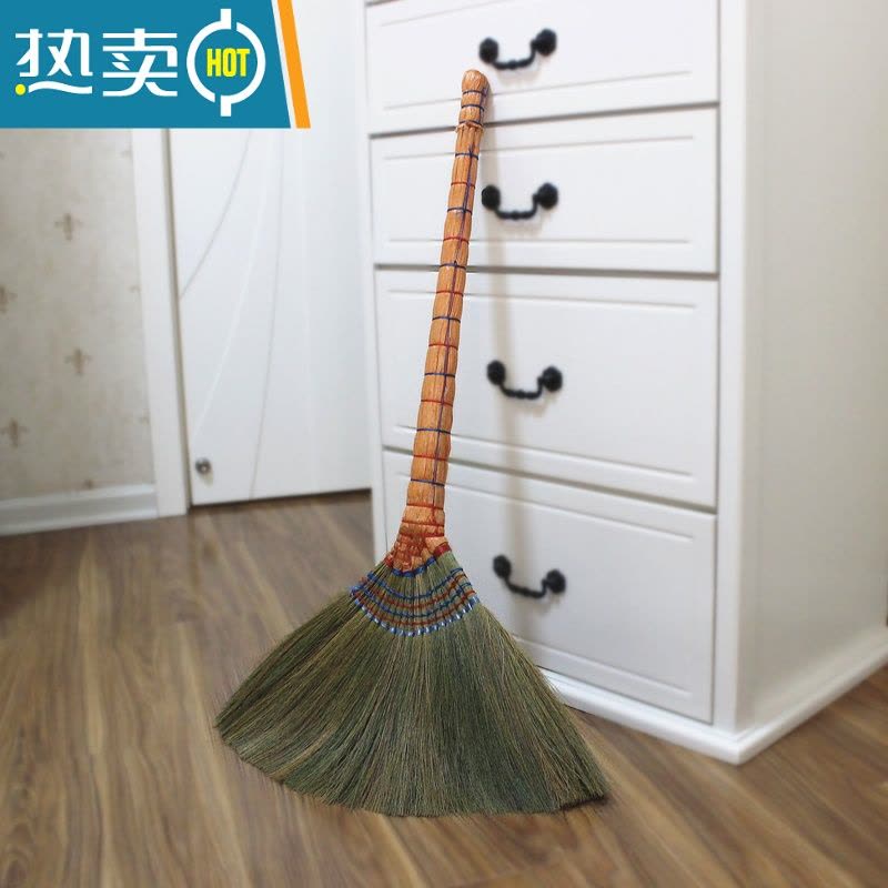 敬平手工编织芒草扫帚软毛扫把家用木地板瓷砖清洁扫头发器单个笤帚图片