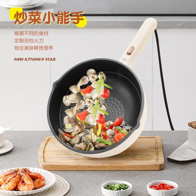 美菱(MELNG) MT-LC3002 电炒锅电煮锅电火锅家用多功能一体 煎炒炖煮不粘宿舍电热锅高清大图