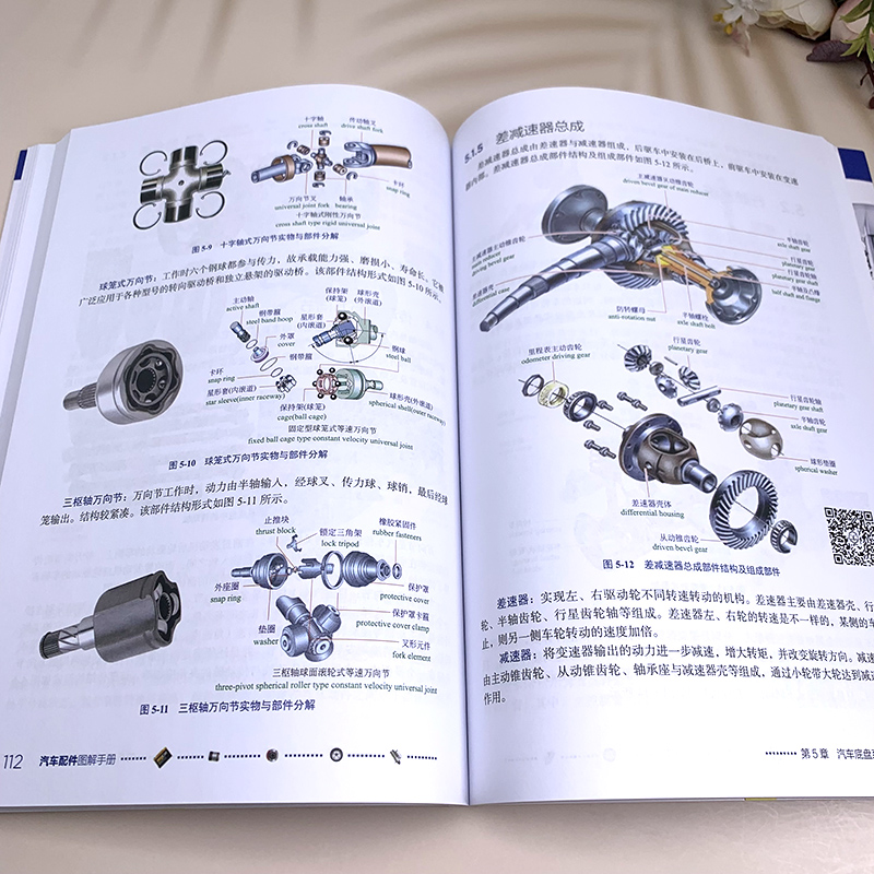 [正版]汽车配件图解手册 汽车配件名称编号组成作用结构安装位置组成零件 汽车配件生产销售汽车评估与鉴定保险理赔 汽车配高清大图
