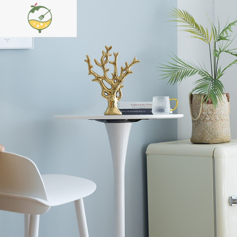 yicheng家居简约轻奢装饰品创意金色小摆件现代电视红酒柜客厅陶瓷