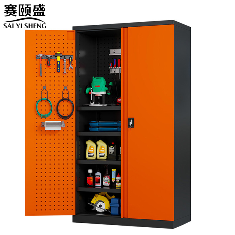 赛颐盛工具柜 重型工具柜五层带挂板台
