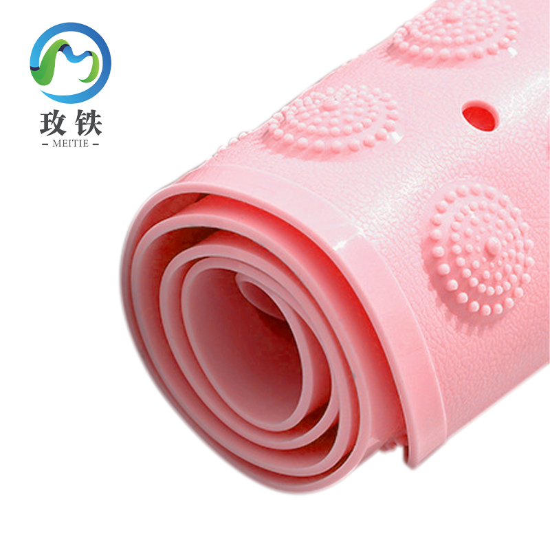 玫铁 浴室防滑垫 36*71cm/粉色 块高清大图