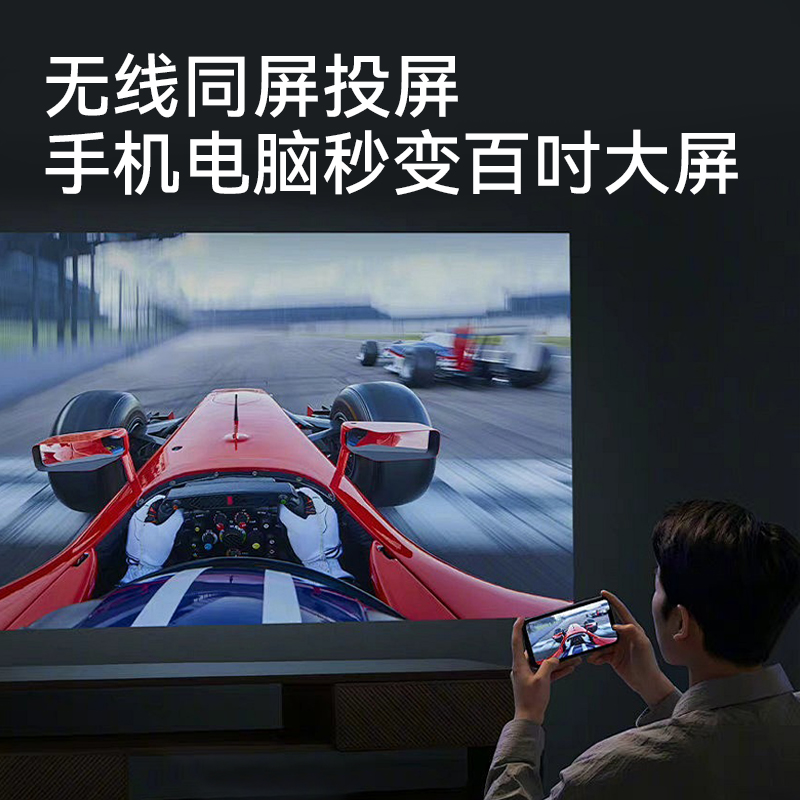 [电子对焦]智越家投影仪家用4K全超高清1080P微型小型安卓苹果手机同屏/投屏WiFi迷你便携儿童智能投影机家庭影院高清大图