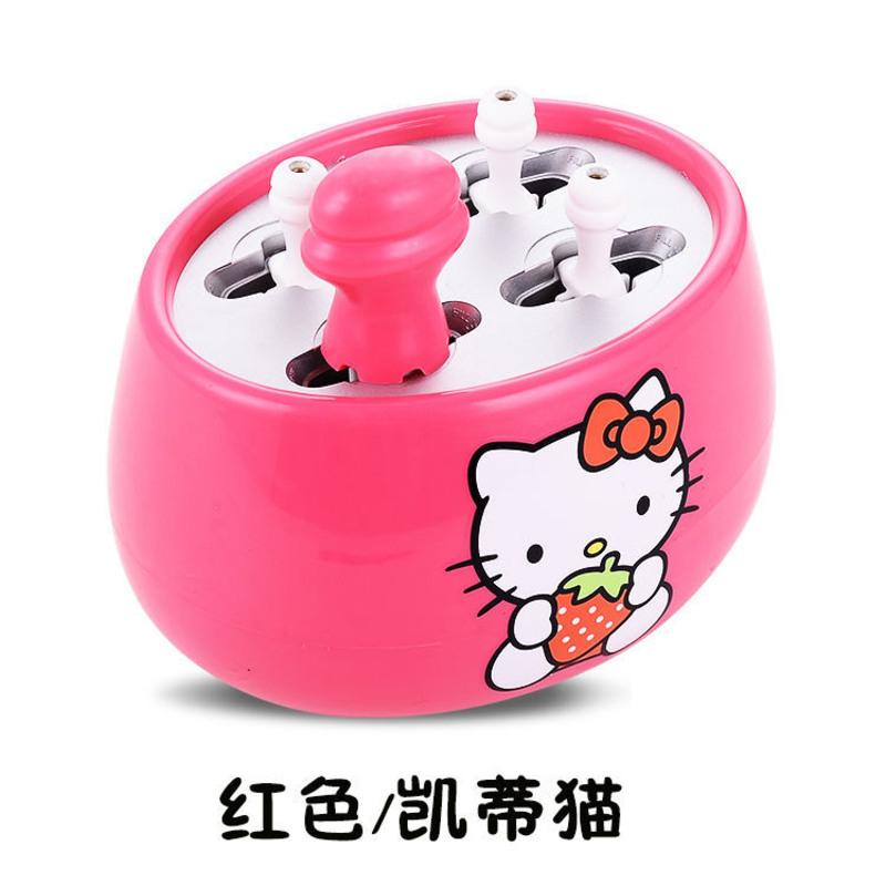 红色 凯蒂猫 幸福味道儿童快速冰棒机冰淇淋机家用小型雪糕机水果冰激凌机