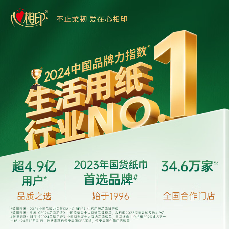 心相印 DT15120(箱装) 茶语丝享系列120抽18包装三层塑装纸面巾高清大图