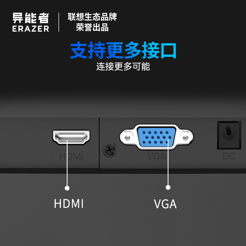 联想(Lenovo)生态异能者23.8英寸显示器 D2421H(IPS/FHD 1920*1080/16:9)