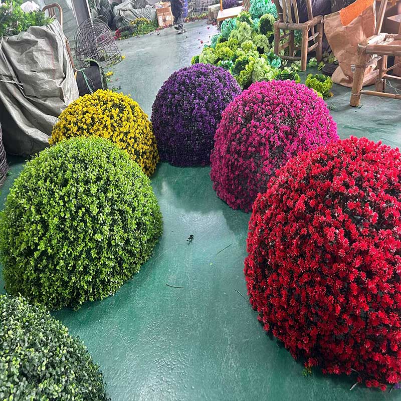 环孤 仿真草球 仿真绿植佛家草 直径约40cm 半球状 黄色高清大图