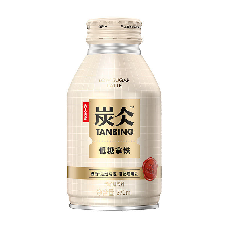 农夫山泉炭仌低糖拿铁浓咖啡270ml*6