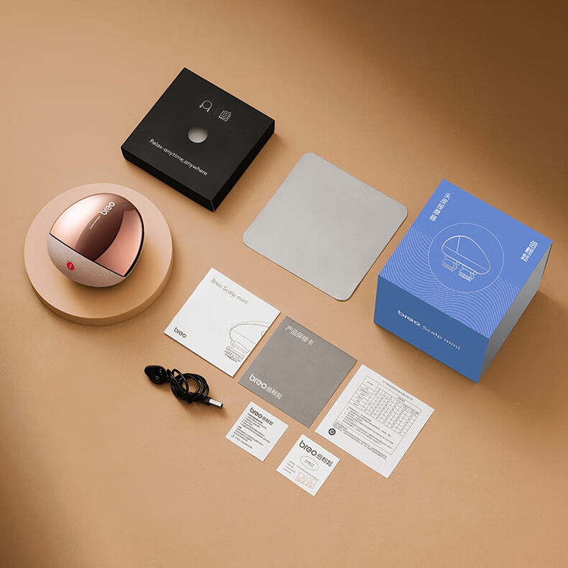 倍轻松(breo) 头皮按摩器 Scalp mini 赤光金版 1台