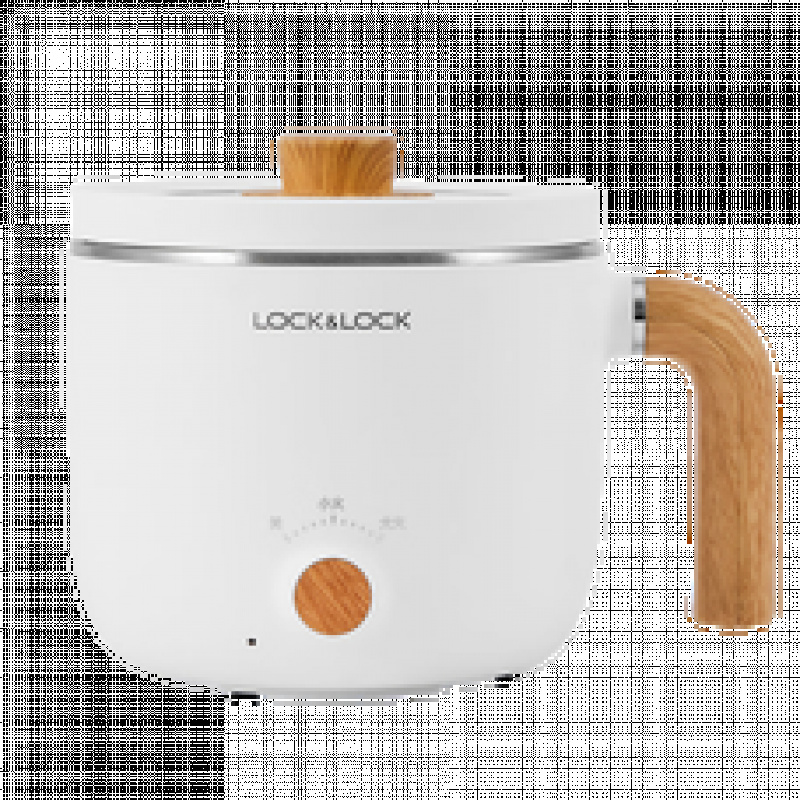 乐扣乐扣 电煮锅小电锅宿舍学生锅电热火锅蒸煮一体小型迷你锅 1.5L EJP3125WHT 不带蒸格 单层