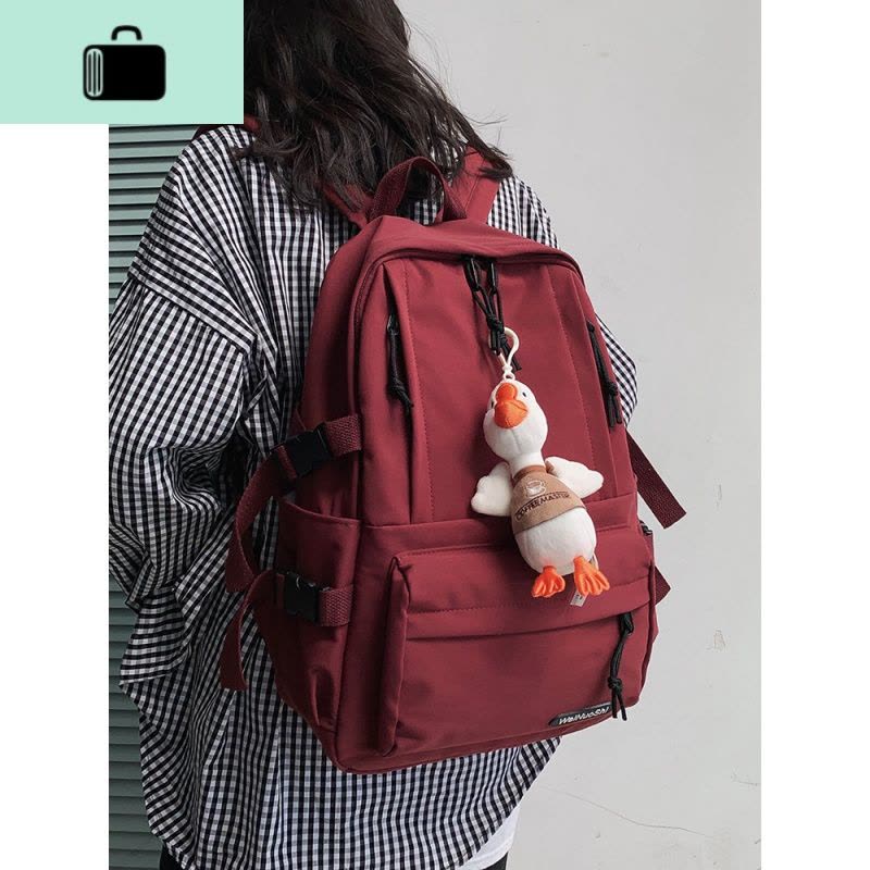 双肩包2020年新款百搭防水大容量背包男韩版高中学生初中生书包女NEW LAKE图片