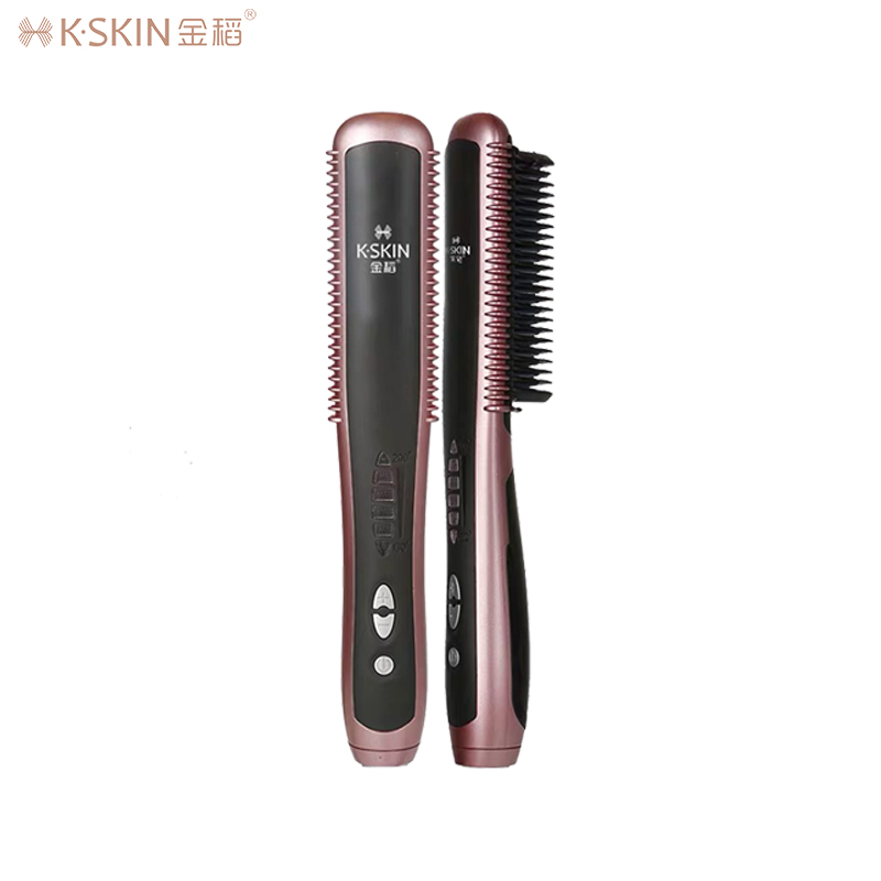 金稻(kingdom)直发梳 KD388A 直卷两用美发器 陶瓷加热不伤发 卷发棒夹板内扣 负离子护发 直发器