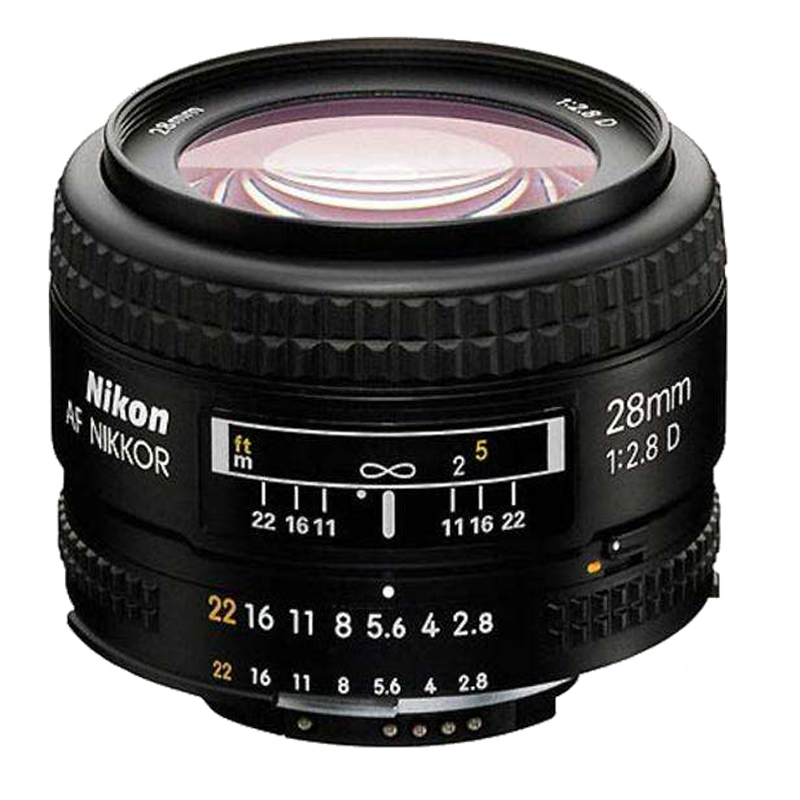 尼康(Nikon) AF 28mm f/2.8D 尼康卡口 52mm口径 广角定焦镜头