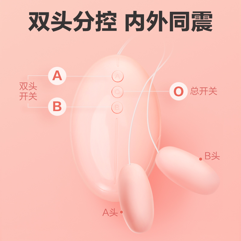 [双头跳蛋]杜蕾斯焕觉双头线控跳蛋 女用防水高潮按摩自慰震动器 欲仙工具 夫妻情爱玩具 女性系列 成人情趣性用品高清大图