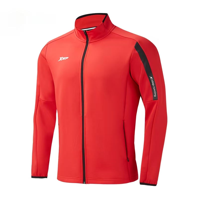 特步针织外套978329068007(魔力红)