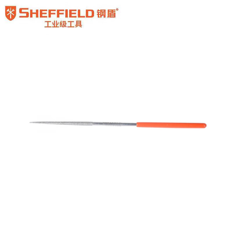 SHEFFIELD/钢盾 金刚石尖头半圆锉 S090105 4×160mm 150目 1支