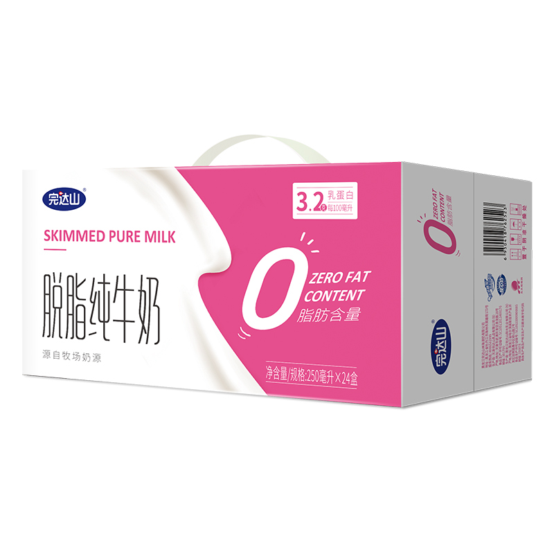 完达山 脱脂纯牛奶