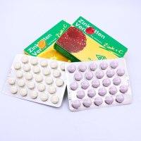 德国进口Zinkletten Verla婴儿儿童补锌片维VC咀嚼片改善厌食提高增免疫 孕妇成人可用50粒/盒[组合装]
