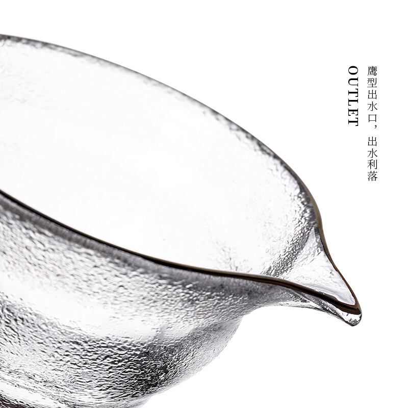 言艺(yanyi) 玻璃盖碗茶杯 手抓泡茶壶大号 加厚耐高温茶碗三才碗功夫茶具泡茶器