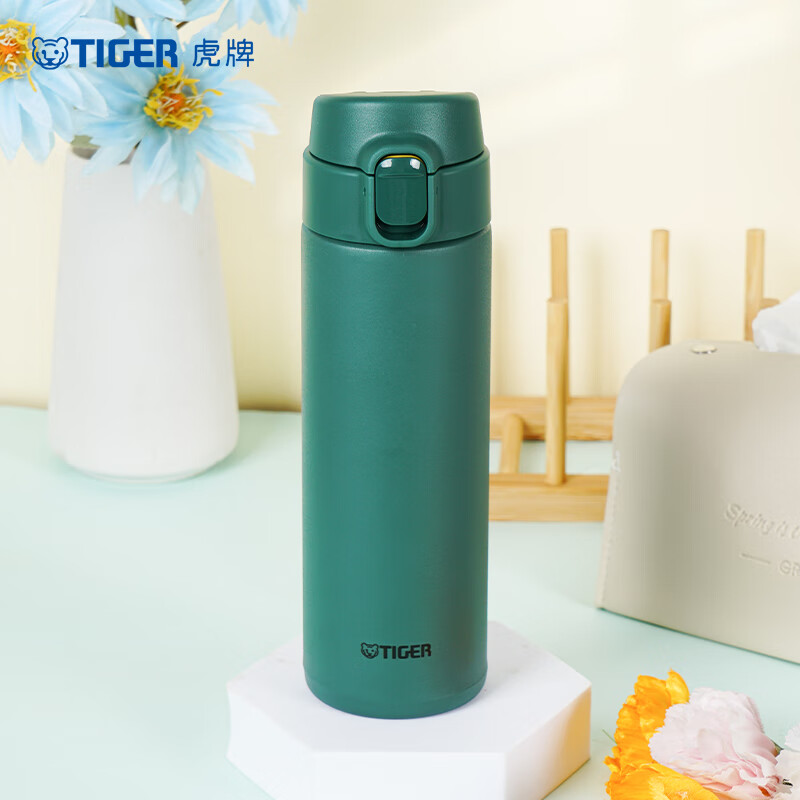 虎牌(TIGER)轻量型不锈钢真空保温杯不锈钢真空一键开启弹盖杯MOY-A48C 480ml高清大图