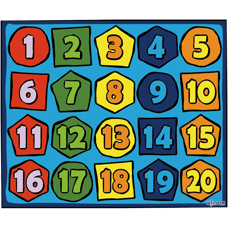 华森葳 跳跳形状教学毯 认识数形教学毯 认识数形教学毯