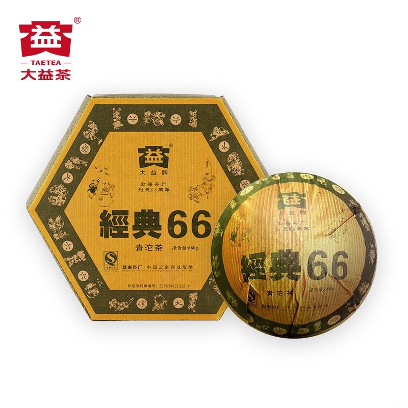 大益普洱茶 经典66生沱茶601批次660g