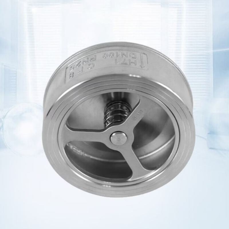 XH对夹式止回阀304不锈钢升降式单向阀逆止阀DN40/批发高清大图