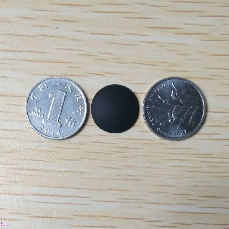 垫笔记本电脑底部外壳脚垫子桌面防滑硅胶平衡黑色一套4个直径1448mm