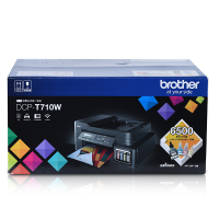 brother兄弟DCP-T710W终身不换墨盒彩色喷墨多功能A4打印机复印一体机扫描连供无线WiFi办公小型商用家用照片输稿器