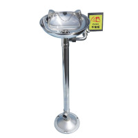 添盾 TD-EYW011 立式洗眼器（304不锈钢、立式、双头，带台盆）