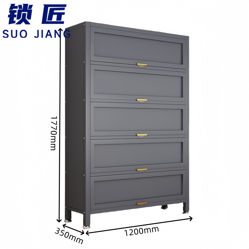锁匠 钢制鞋柜 鞋柜5门 个