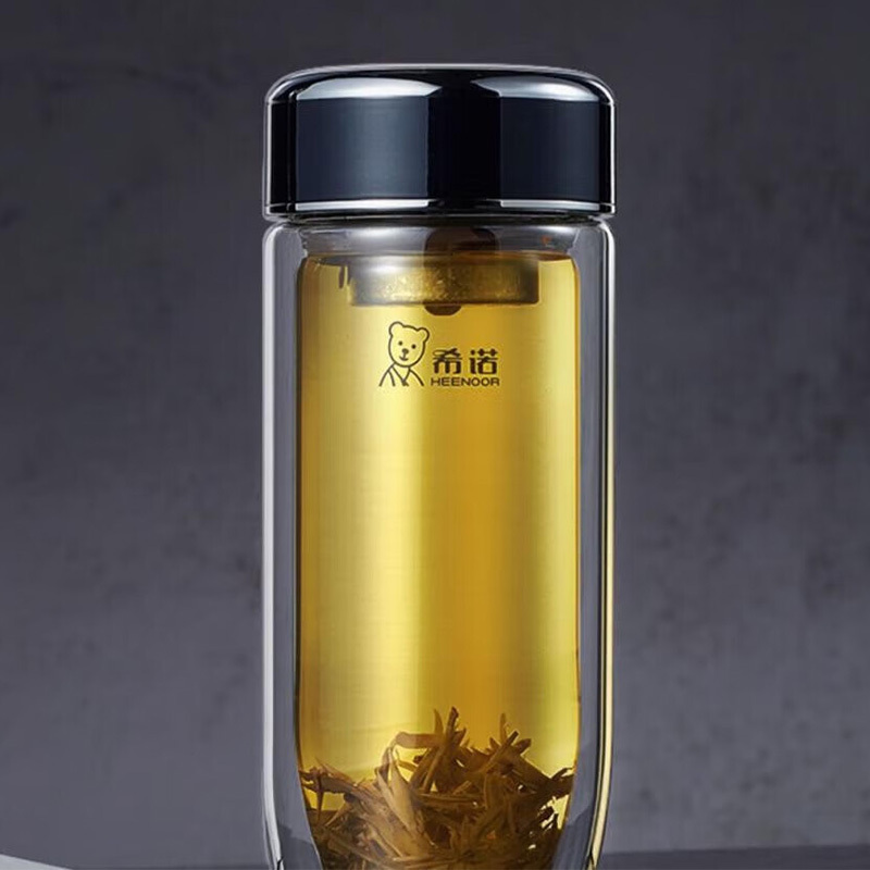 希诺玻璃杯280ml密封防漏户外便携XN-1917(颜色随机)高清大图