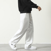 七色可选男裤秋冬休闲显瘦高街宽松垂感抽绳青年流行潮牌纯棉裤子