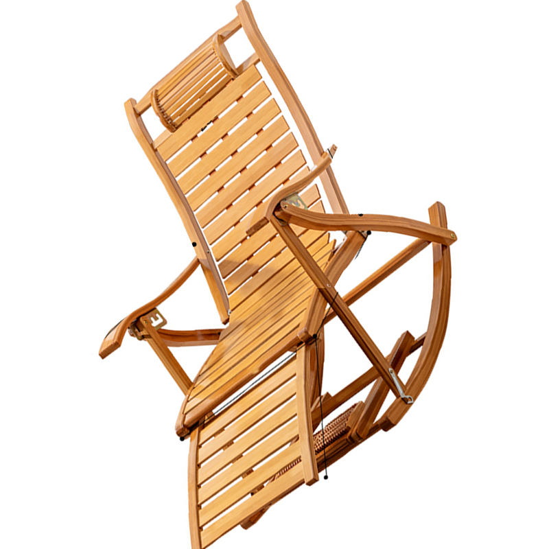 汐躺椅竹质把高清大图