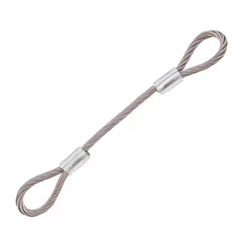 浪伍 压双环钢丝绳(带不锈钢吊牌) 10mm*4.0m/根高清大图