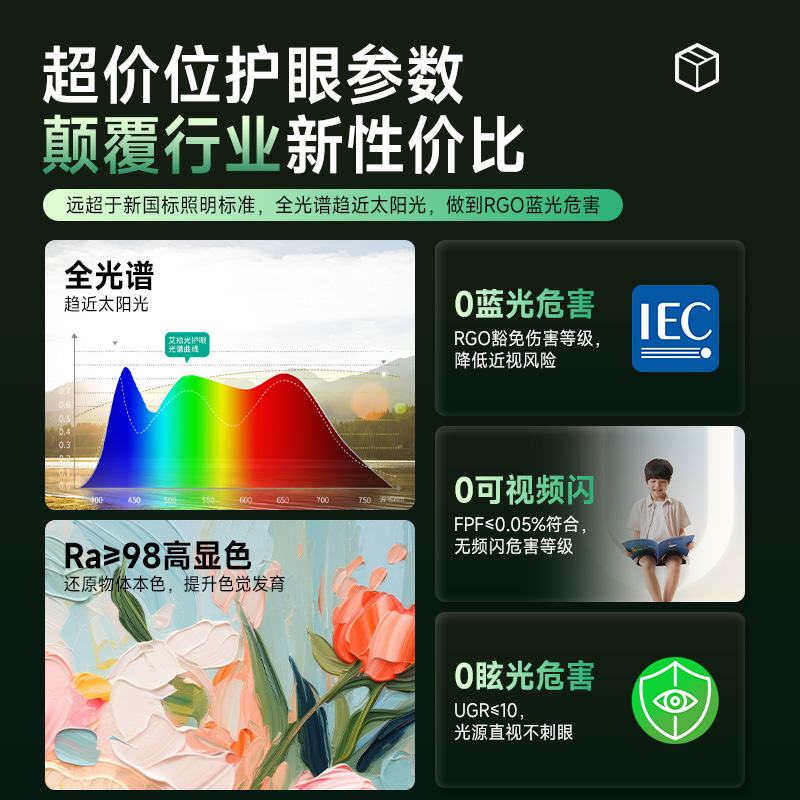 24W夹式大路灯【65CM灯头+智能遥控+五档色温】高清大图